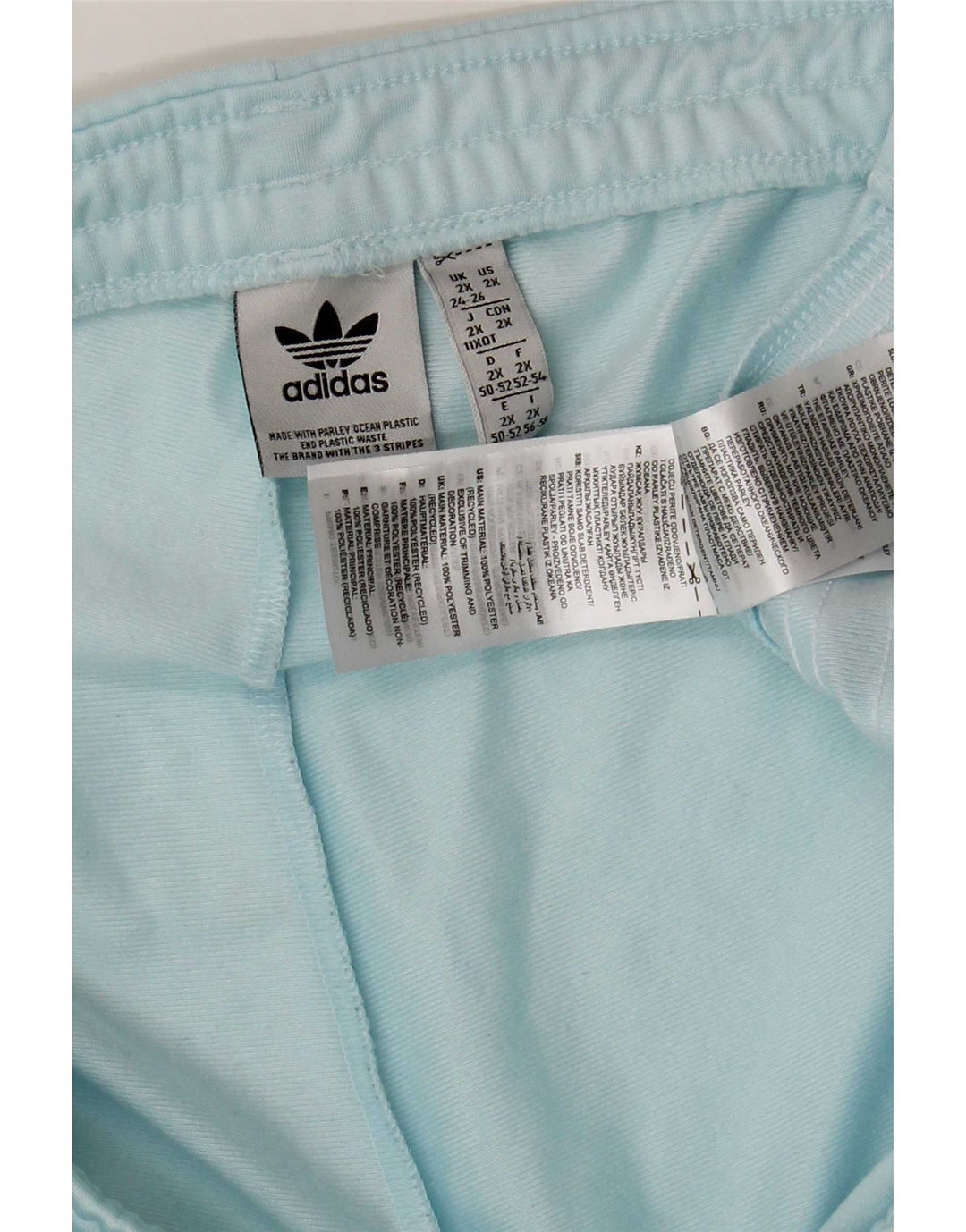 Adidas Dame træningsdragt Bukser UK 24/26 2XL Blå Polyester