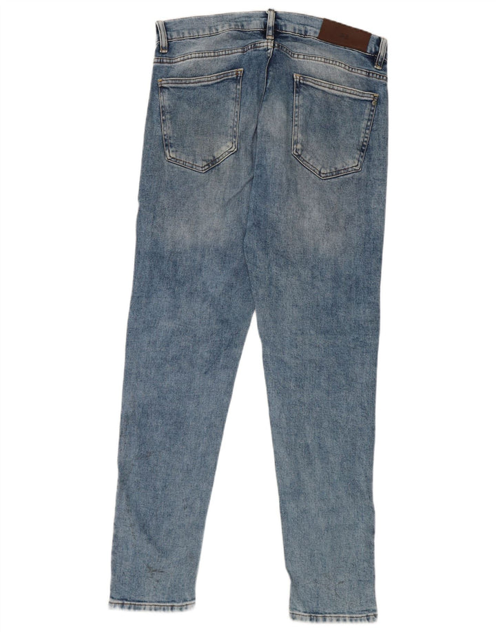 Zara Herre Slim Jeans Str. 42 Large W32 L31 Blå