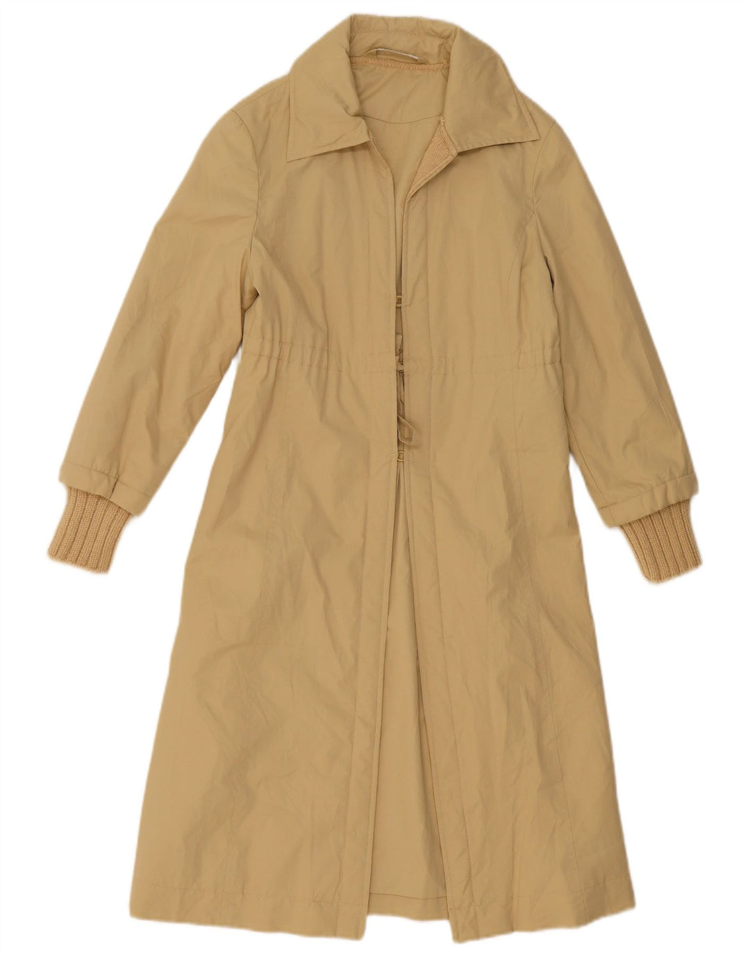 Pinko Trench Coat til kvinder UK 12 Medium Beige Polyester