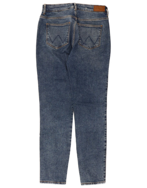 Wrangler Dame Skinny Jeans W28 L26 Blå Bomuld
