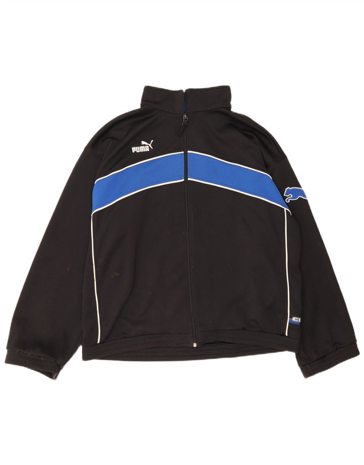 Puma Træningsdragt til mænd Topjakke Stor Sort Colourblock Polyester Sports