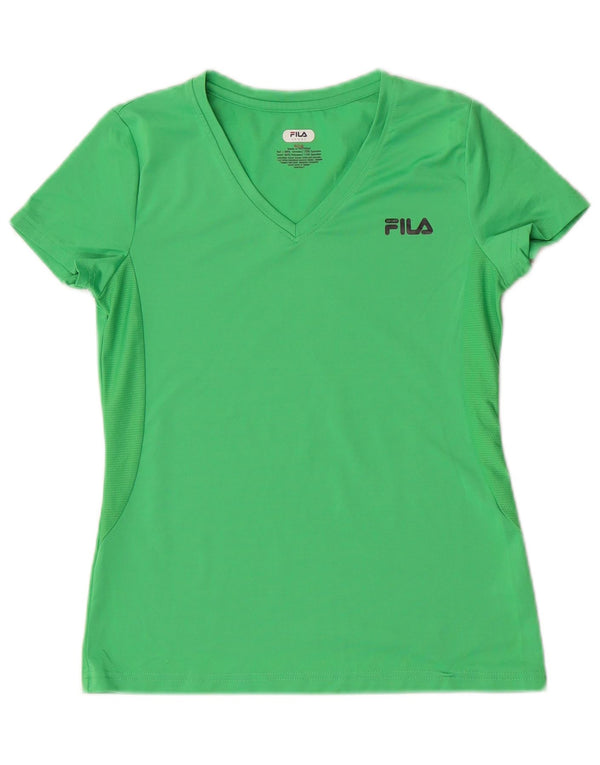 Fila Pige T-Shirt Top 15-16 År XL Grøn Polyester