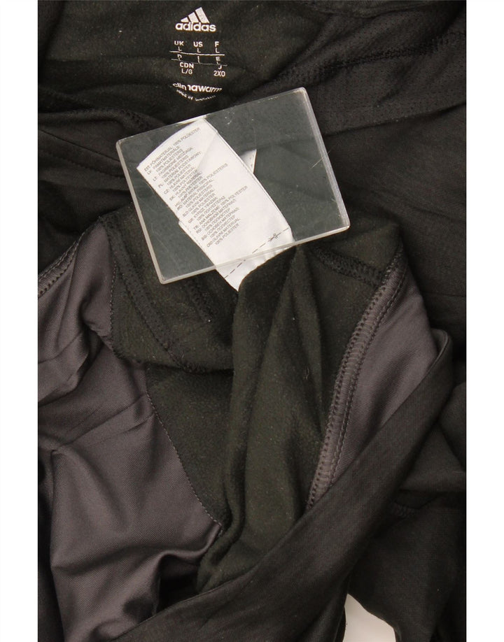 Adidas Herre Climawarm Hoodie Jumper Large Sort Polyester