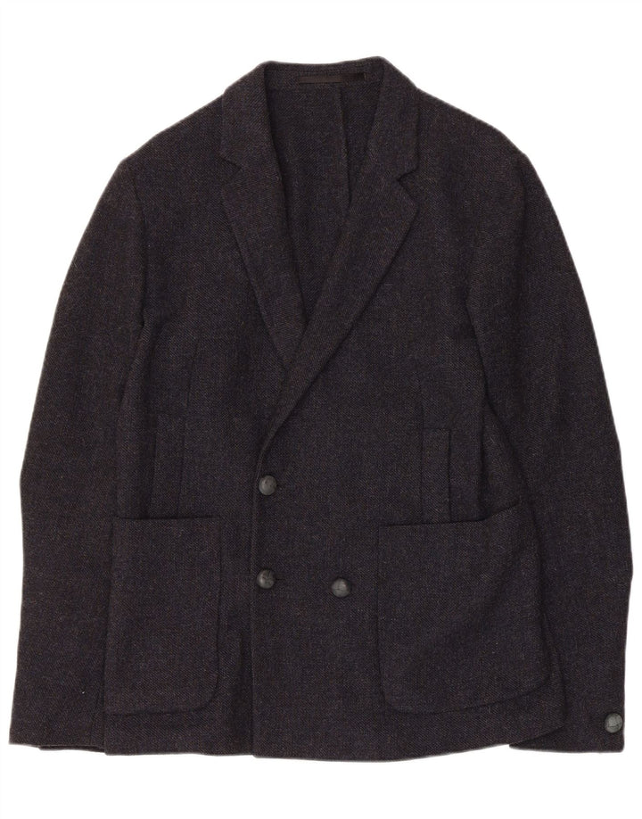 Mauro Grifoni Herre Double Breasted Blazer Jacket IT 50 Large Navy Blue