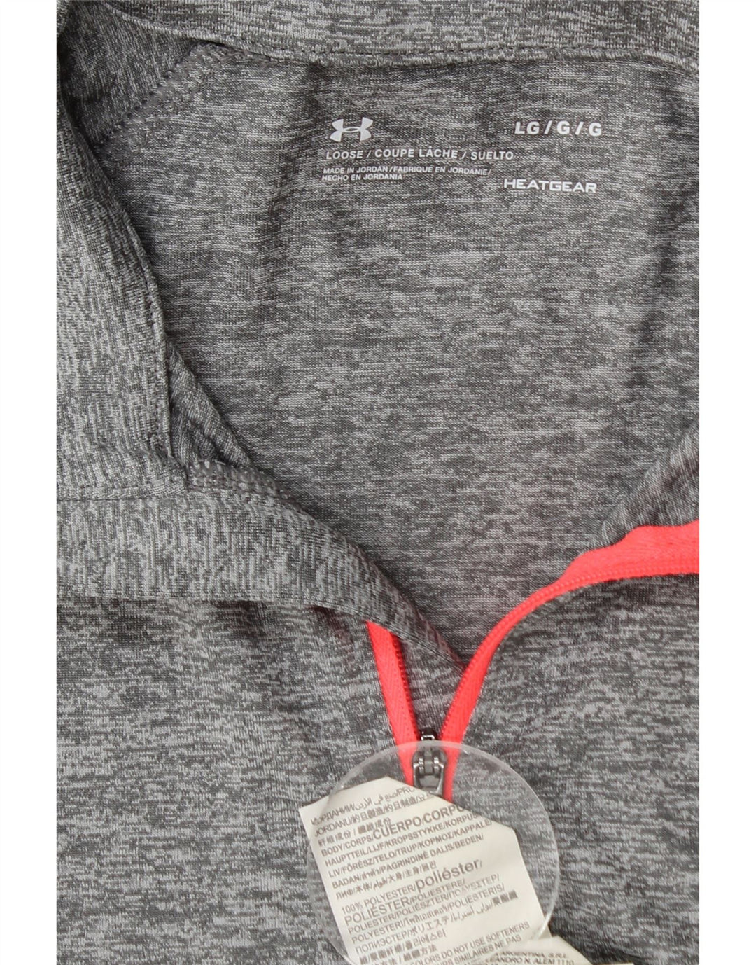 Under Armour Dame Heat Gear Pullover Træningsdragt Top UK 14 Large Grå