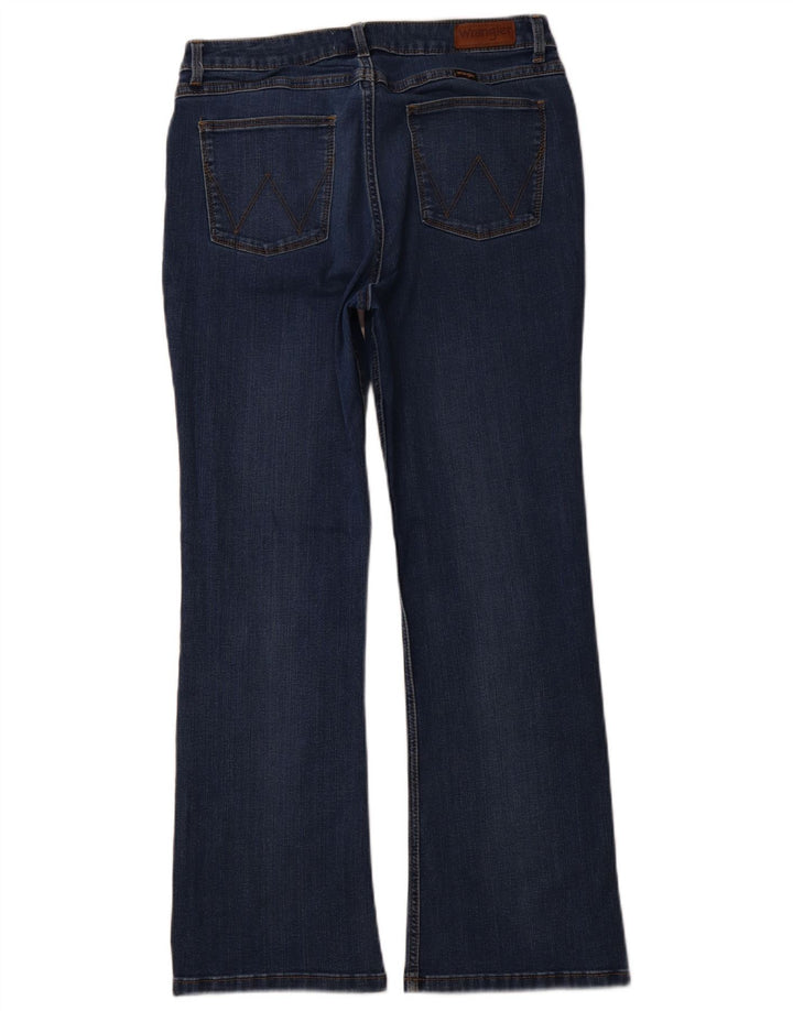 WRANGLER Dame Bootcut Jeans W31 L30 Blå Bomuld