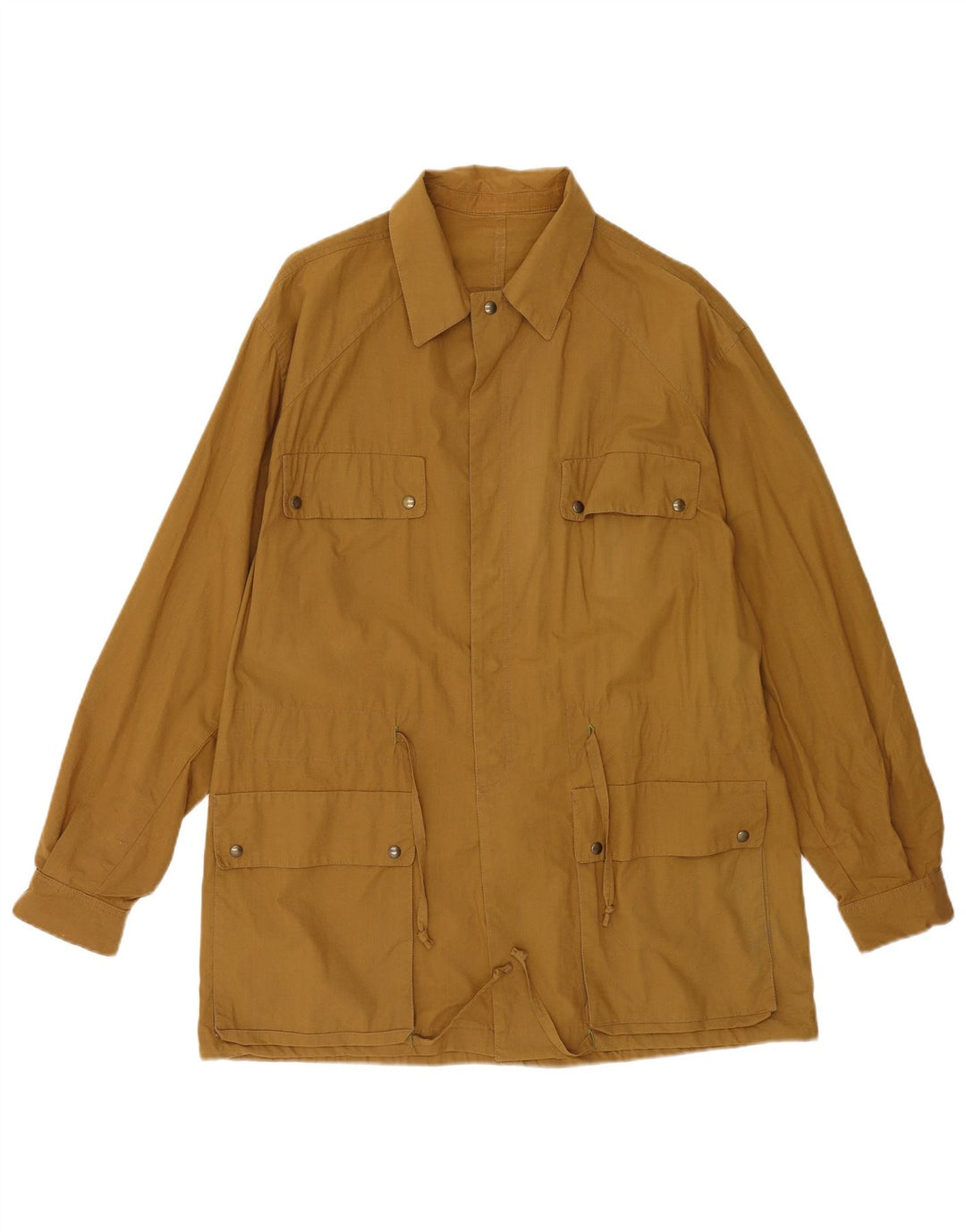 Vintage Herre Utility Jacket UK 38 Medium Beige Bomuld