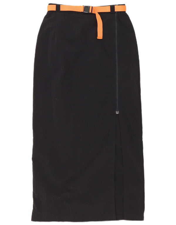 Jack Wolfskin Dame Højtalje Maxi Nederdel Medium W28 Sort Polyester