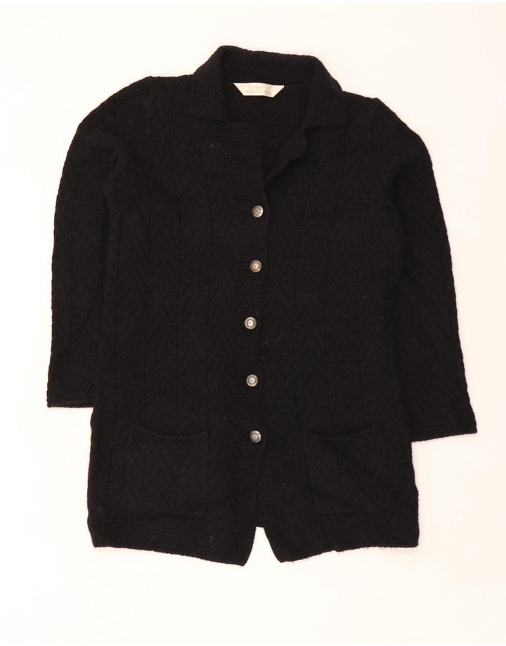 Marks & Spencer Dame St. Michael Cardigan Sweater UK 16 Large Black