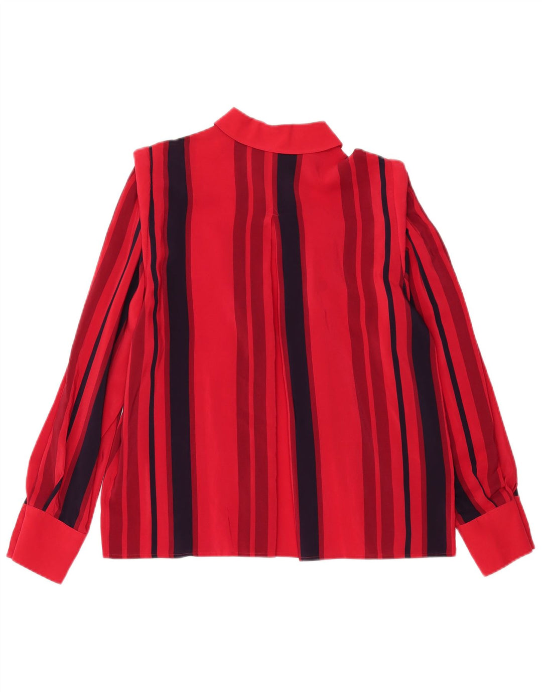 Vintage dameskjortebluse UK 14 Stor rødstribet