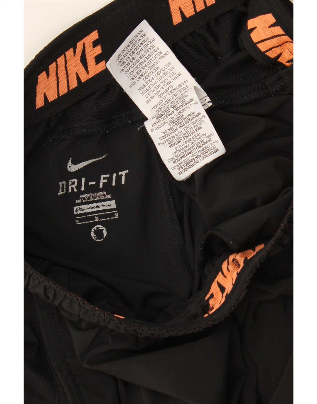 Nike Herre Dri Fit Sportshorts Medium Sort Colourblock Polyester