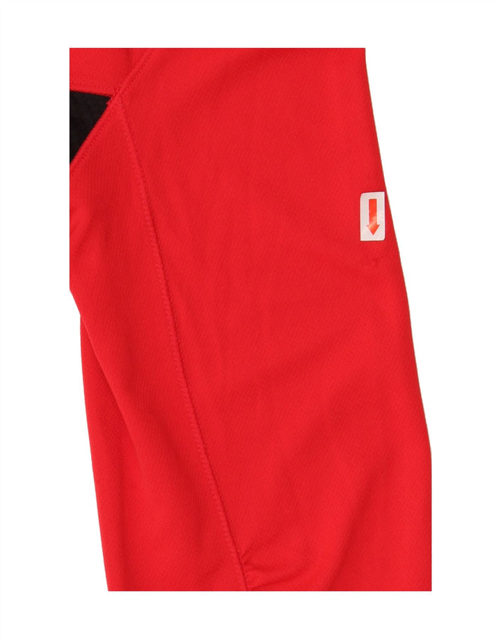 ADIDAS Womens Supernova Top Long Sleeve UK 14 Medium Red Colourblock Vintage Adidas and Second-Hand Adidas from Messina Hembry 