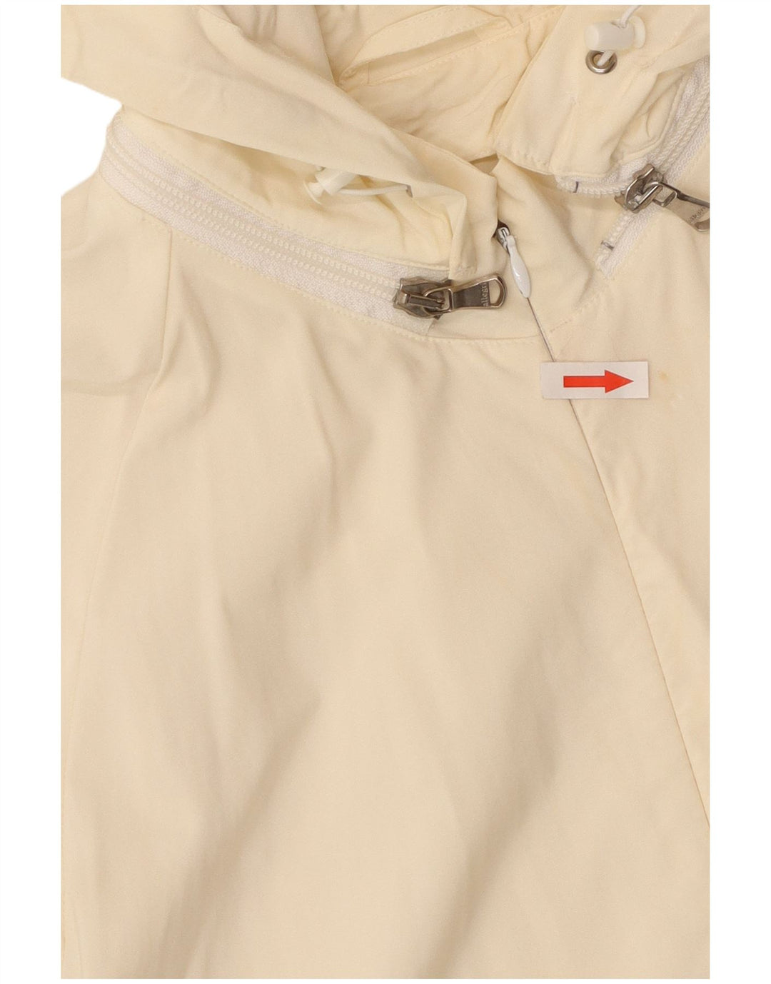 Allegri Dame Hooded Bomber Jacket UK 14 Large Off White