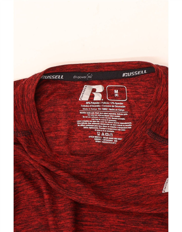 Russell Athletic Boys Dri-Power Top Langærmet 7-8 år Medium Maroon