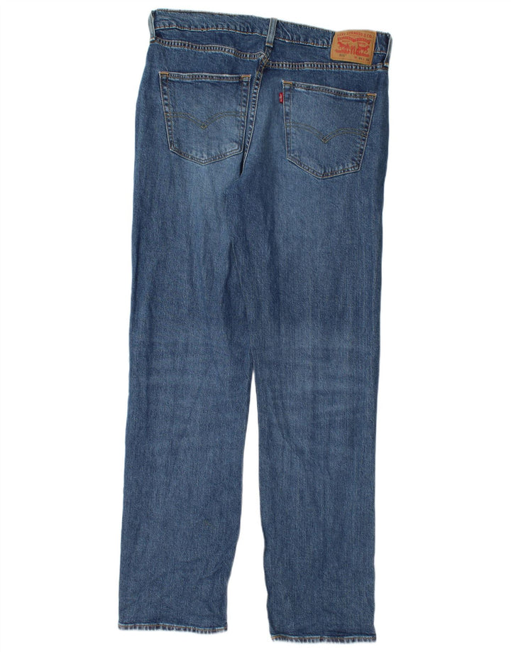 Levi's Herre 514 Straight Jeans W34 L32 Blå Bomuld