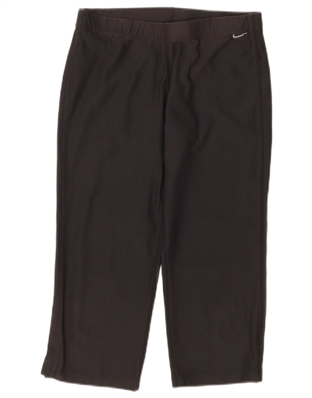 NIKE Dame Dri Fit Capri træningsdragt Bukser UK 10/12 Medium Sort