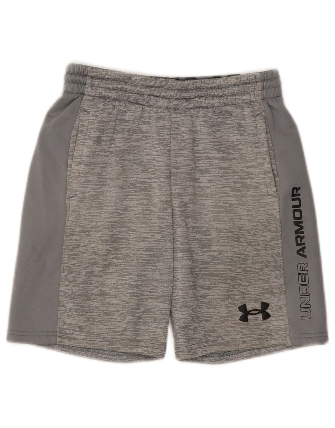 Under Armour drenge grafiske sportsshorts 9-10 år Medium grå flækkede