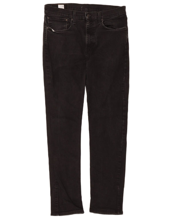 Levi's Herre 502 Hi-Ball tilspidsede jeans W34 L34 sort bomuld