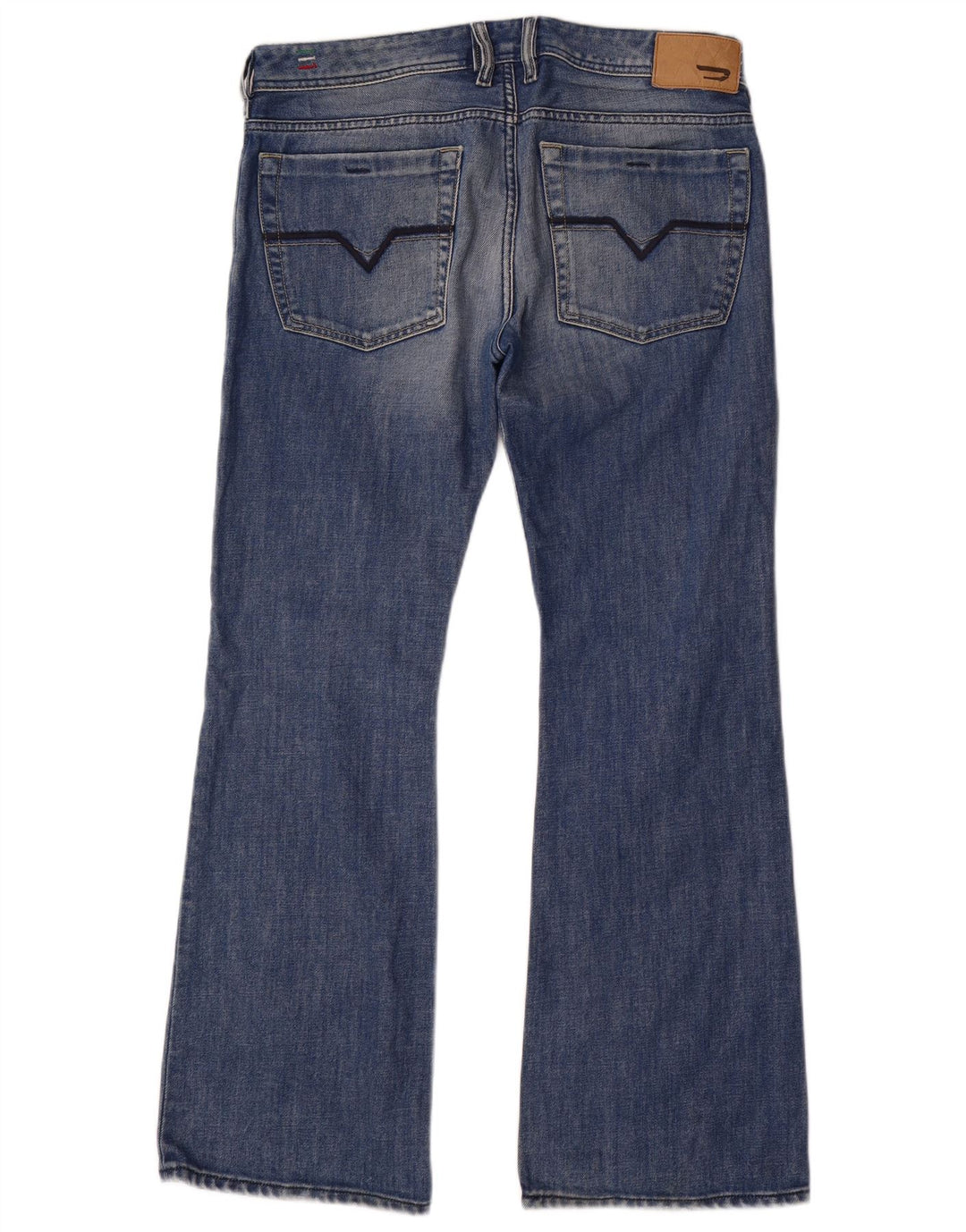 DIESEL Herre Zathan Bootcut Jeans W32 L30 Blå Bomuld