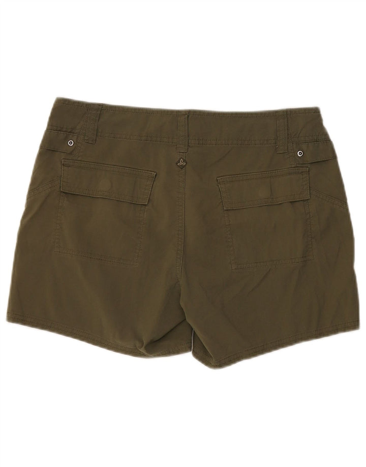 Prana Dame Cargo Shorts US 8 Medium W32 Khaki Bomuld