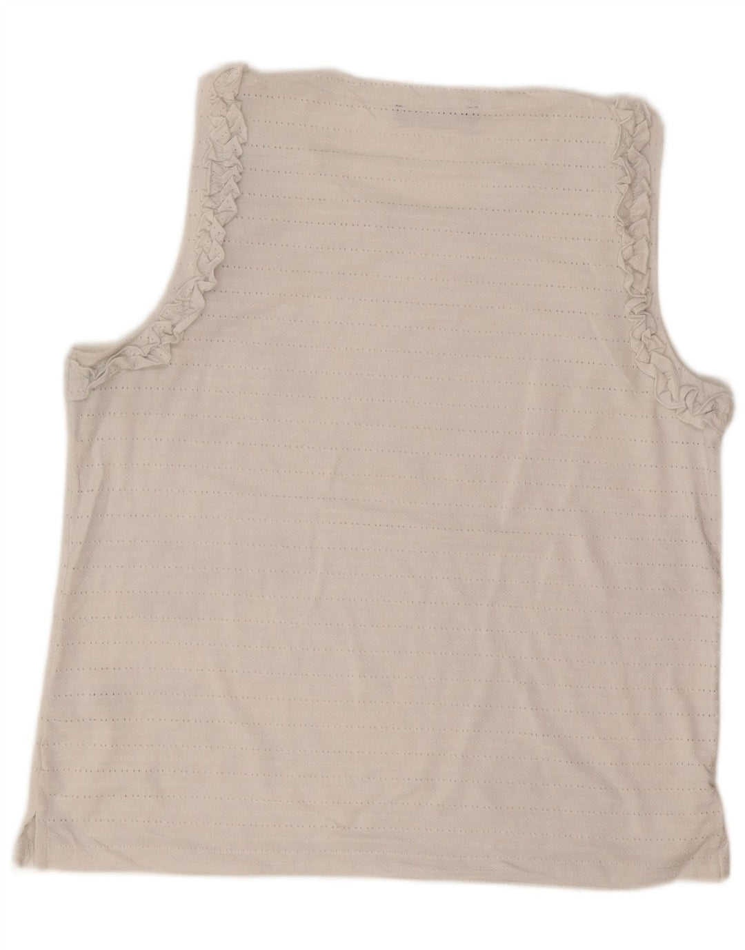 TOMMY HILFIGER Dame ærmeløs bluse Top UK 18 XL Hvid Polyester