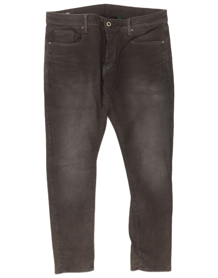 G-Star Slim Jeans til mænd W38 L32 Grå bomuld