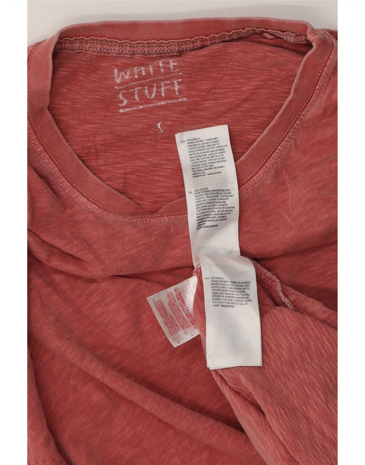 White Stuff Herre T-shirt Top Lille Pink Flecked Bomuld