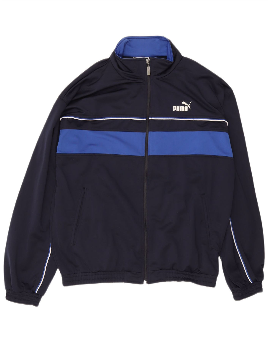 Puma Træningsdragt til mænd Topjakke Medium Marineblå Colourblock Polyester