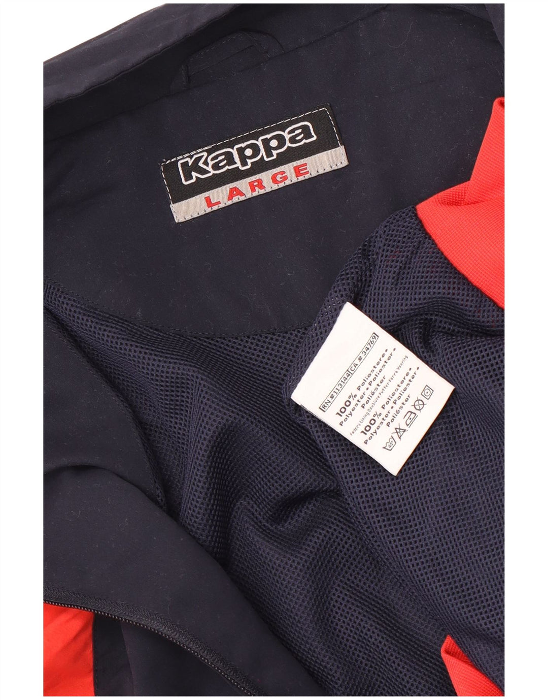 Kappa Træningsdragt til mænd Topjakke Stor marineblå Colourblock Polyester