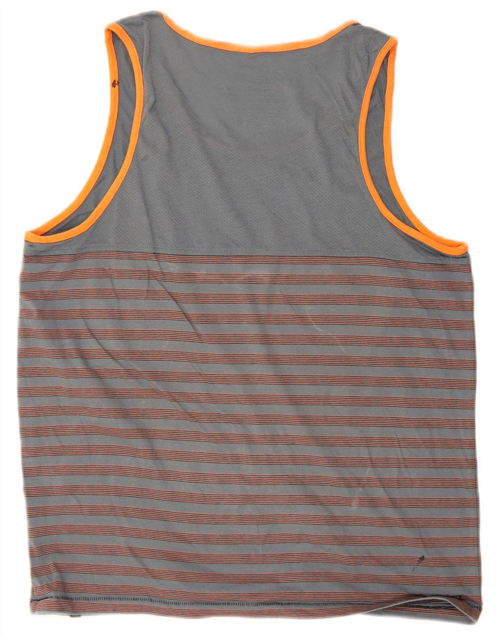 Hurley Herre Premium Fit Vest Top Stor grå stribet bomuld