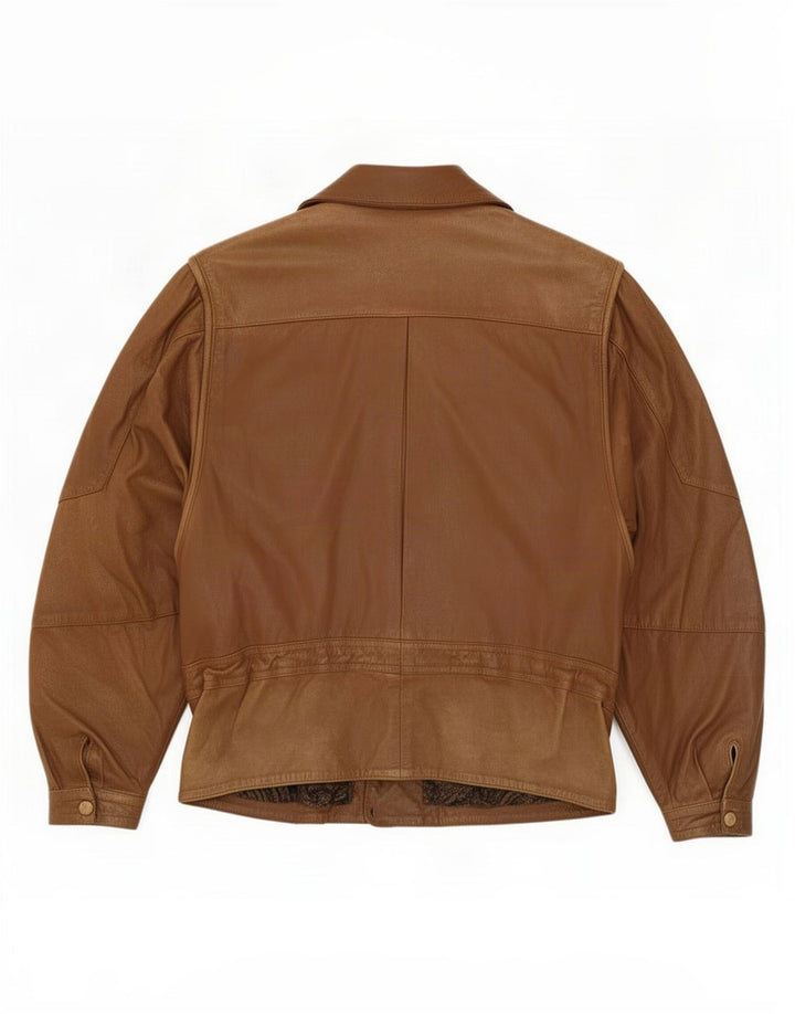 Vintage læderjakke til kvinder IT 44 Medium Brun