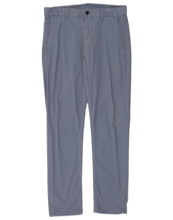 Zara Herre Lige Chinobukser EU 40 Medium W31 L30 Blå