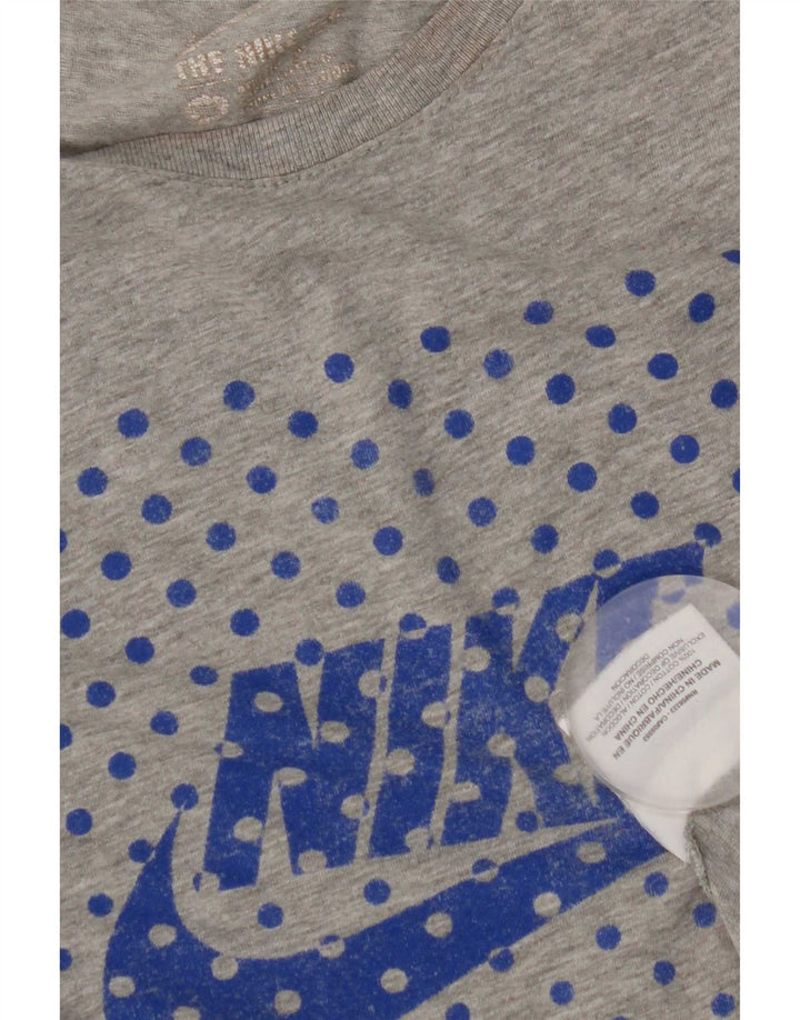 Nike Herre Air Max grafisk T-shirt top mellemgrå bomuld