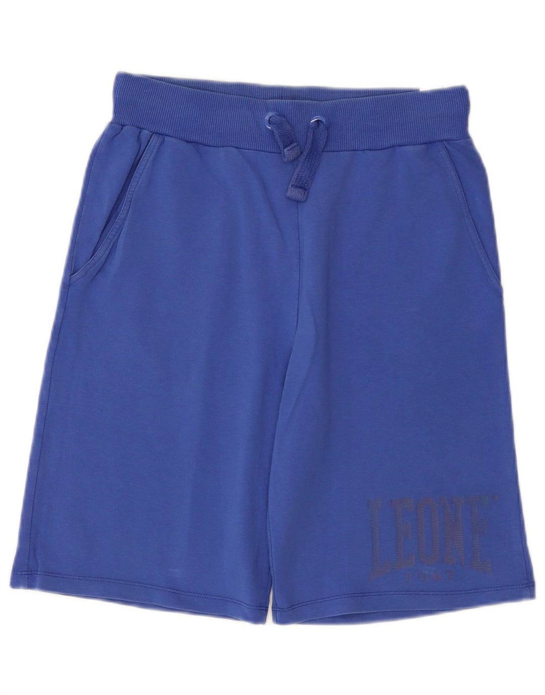 Leone Herre grafiske sportsshorts Medium blå bomuld