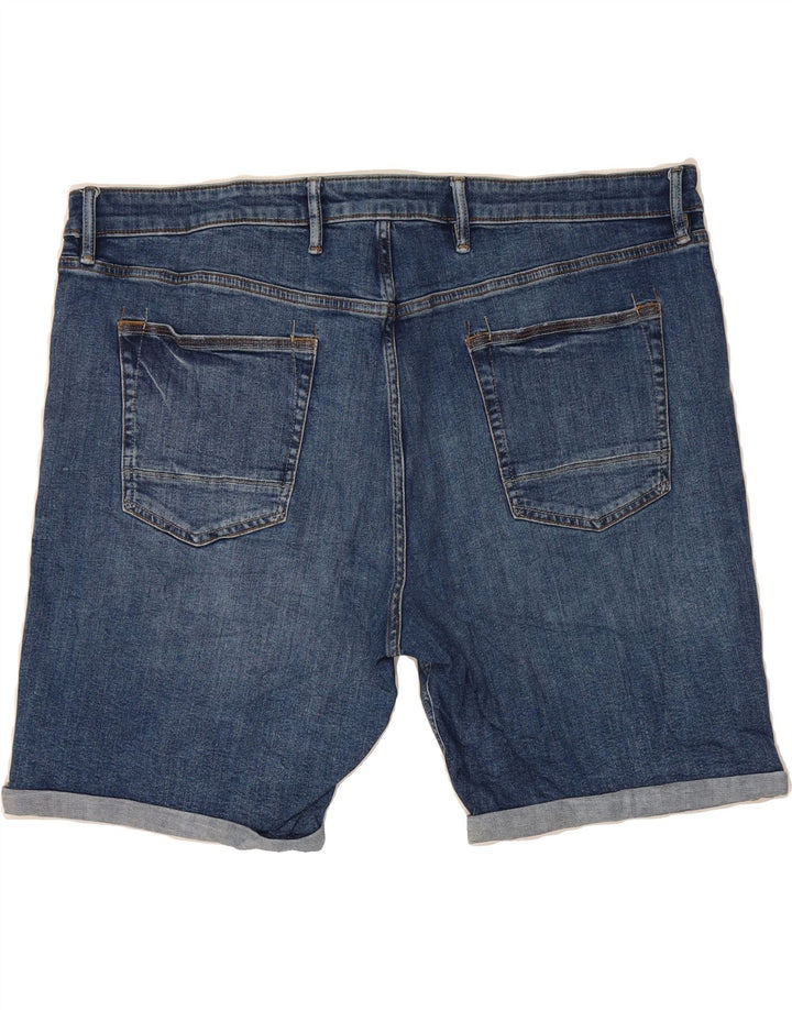 MARKS & SPENCER Mens Denim Shorts W44 2XL Blue Cotton Vintage Marks & Spencer and Second-Hand Marks & Spencer from Messina Hembry 