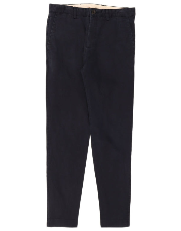 Zara Herre Slim Chino Bukser EU 38 Small W30 L29 Navy Blue