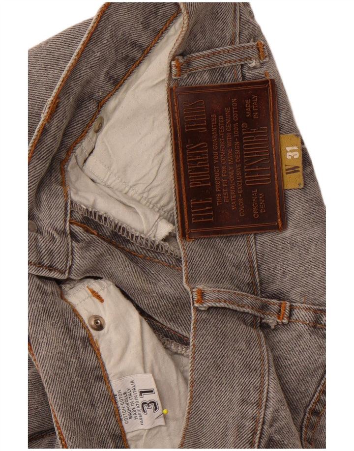 OFFSHORE Dame Crop Højtaljede Jeans W31 L26 Grå Bomuld
