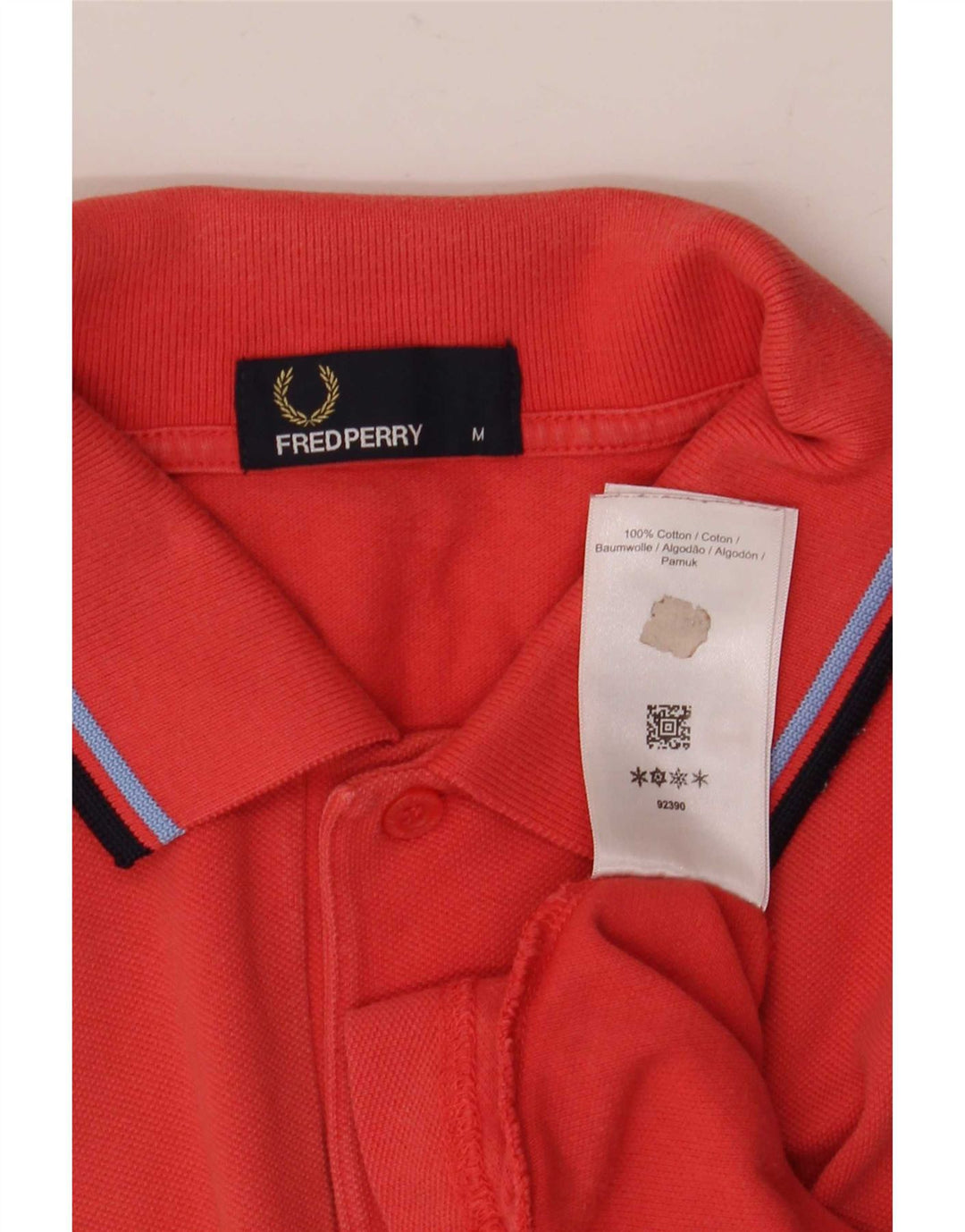 Fred Perry Herre poloshirt Medium rødstribet bomuld