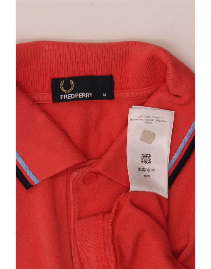 Fred Perry Herre poloshirt Medium rødstribet bomuld