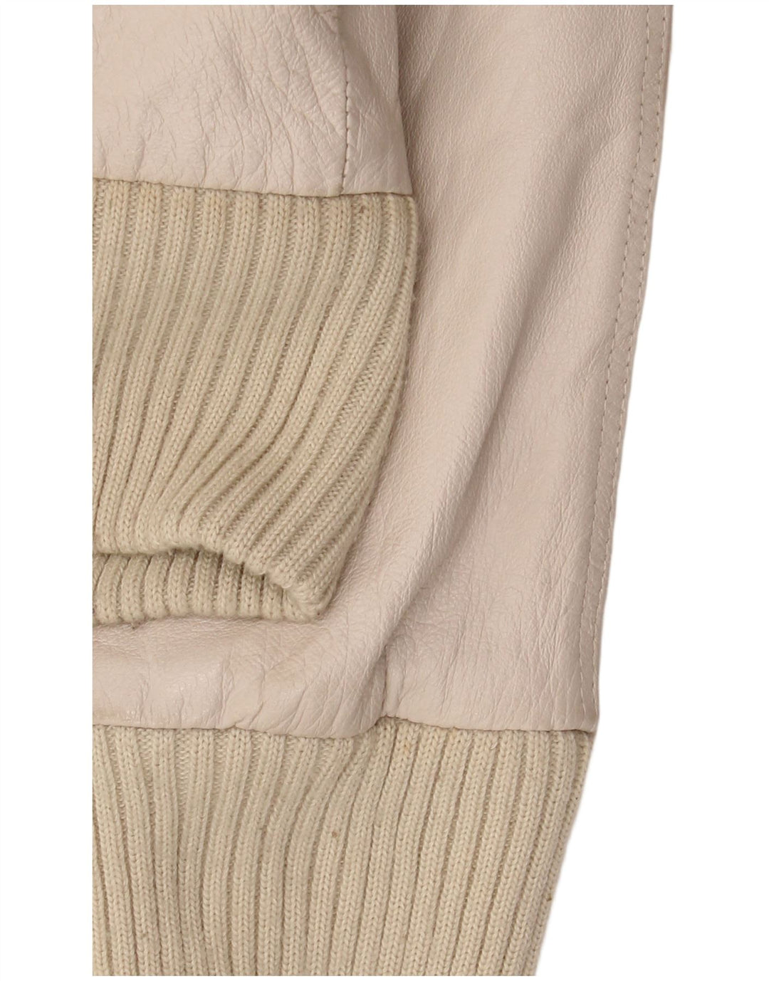 Conbipel Dame Læderjakke IT 48 XL Hvid Læder