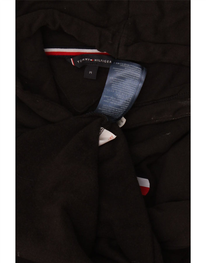 Tommy Hilfiger Grafisk hættetrøje til mænd mellem sort bomuld