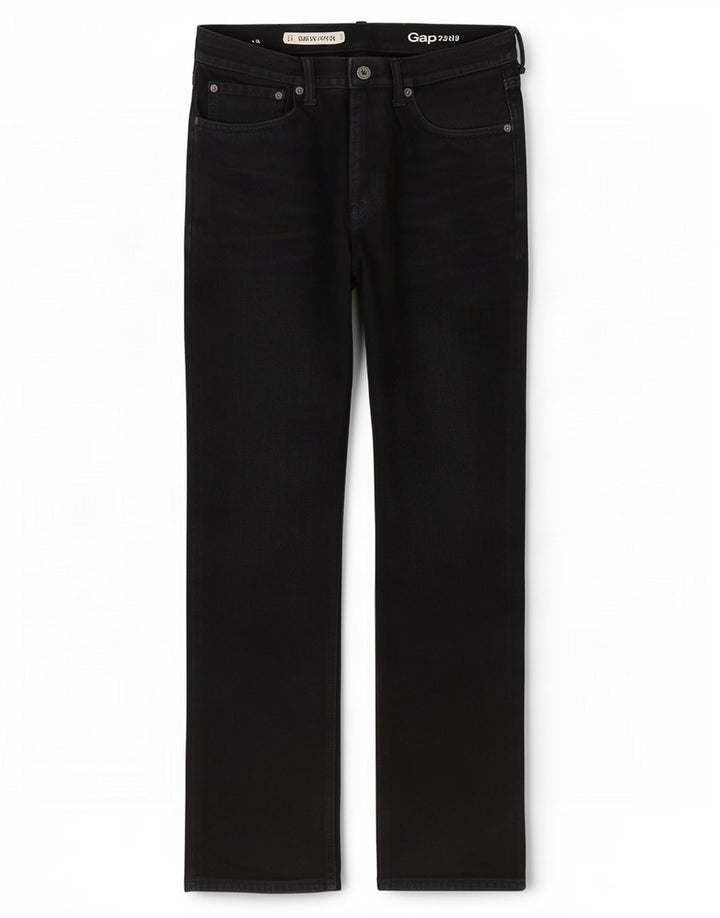 Gap Straight Jeans til mænd W32 L30 Sort bomuld