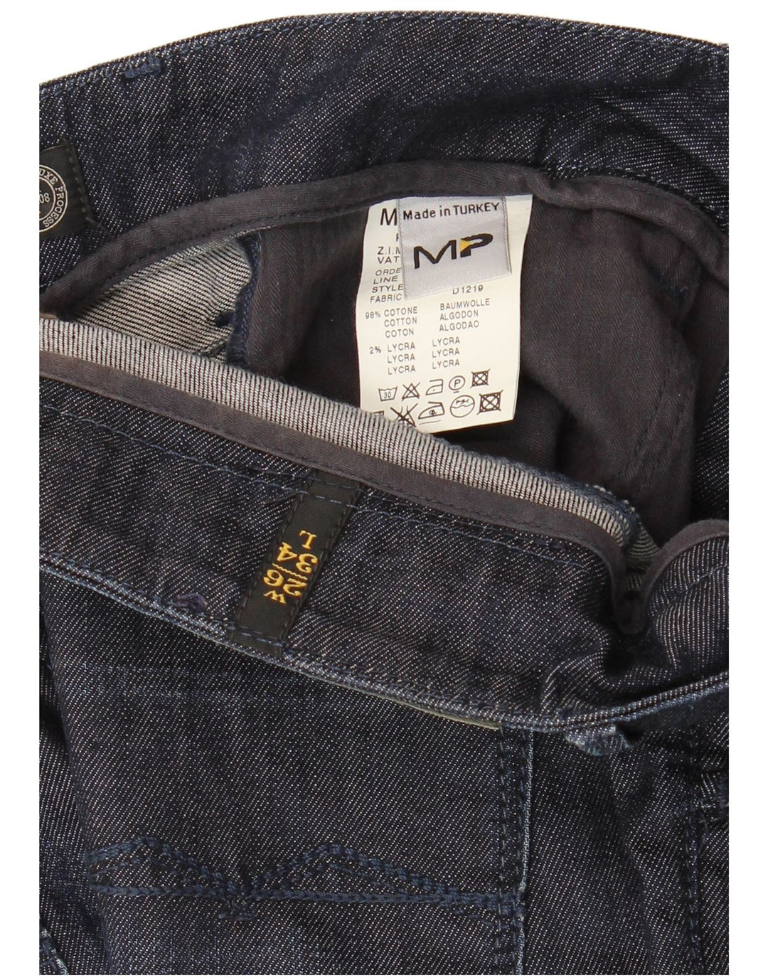 Meltin' Pot denimshorts til kvinder W26 Små marineblå bomuld