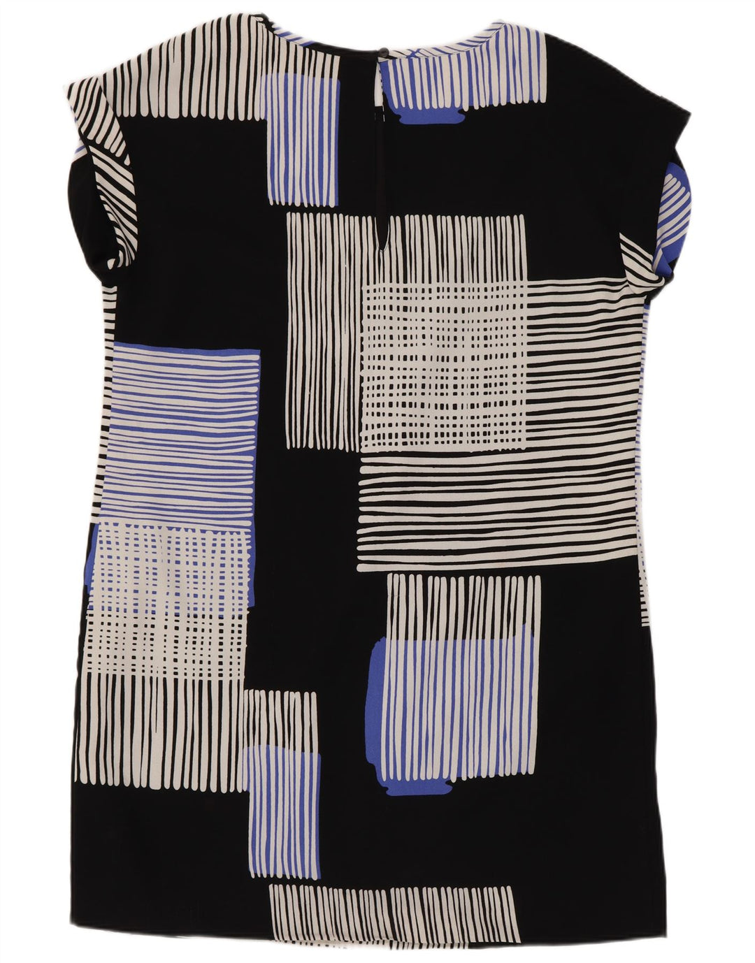 Næste Womens Shift Dress UK 14 Large Black Geometric Polyester