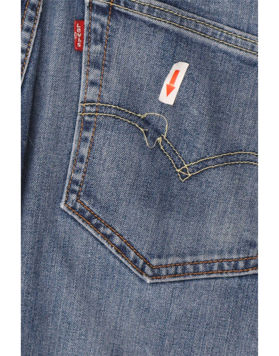 Levi's Herre 504 lige jeans W36 L30 blå bomuld