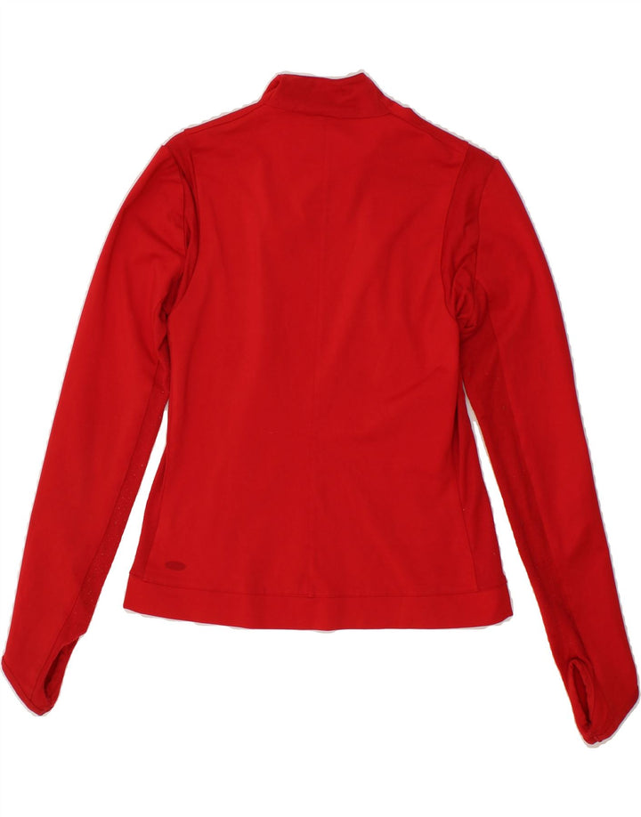 ADIDAS Womens Tracksuit Top Jacket UK 14 Medium  Red Polyester Vintage Adidas and Second-Hand Adidas from Messina Hembry 