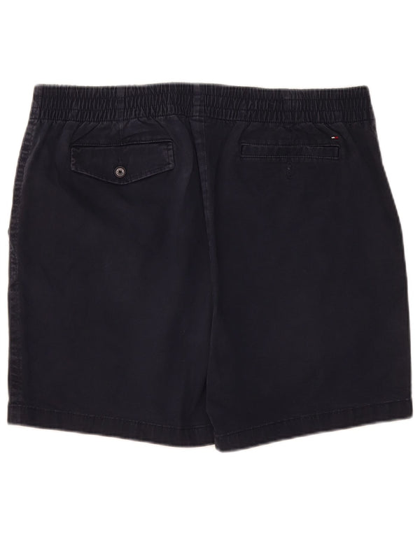Tommy Hilfiger Herre Chino Shorts Large W34 Navy Blue Bomuld