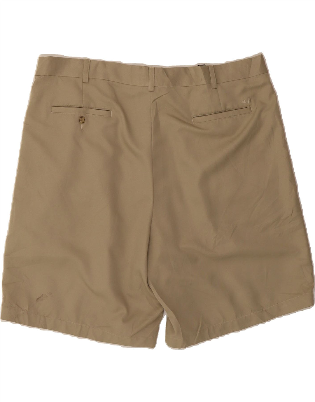 VINTAGE Mens Pegged Chino Shorts W42 2XL Beige Polyester Vintage Vintage and Second-Hand Vintage from Messina Hembry 