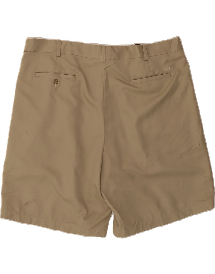 VINTAGE Mens Pegged Chino Shorts W42 2XL Beige Polyester Vintage Vintage and Second-Hand Vintage from Messina Hembry 