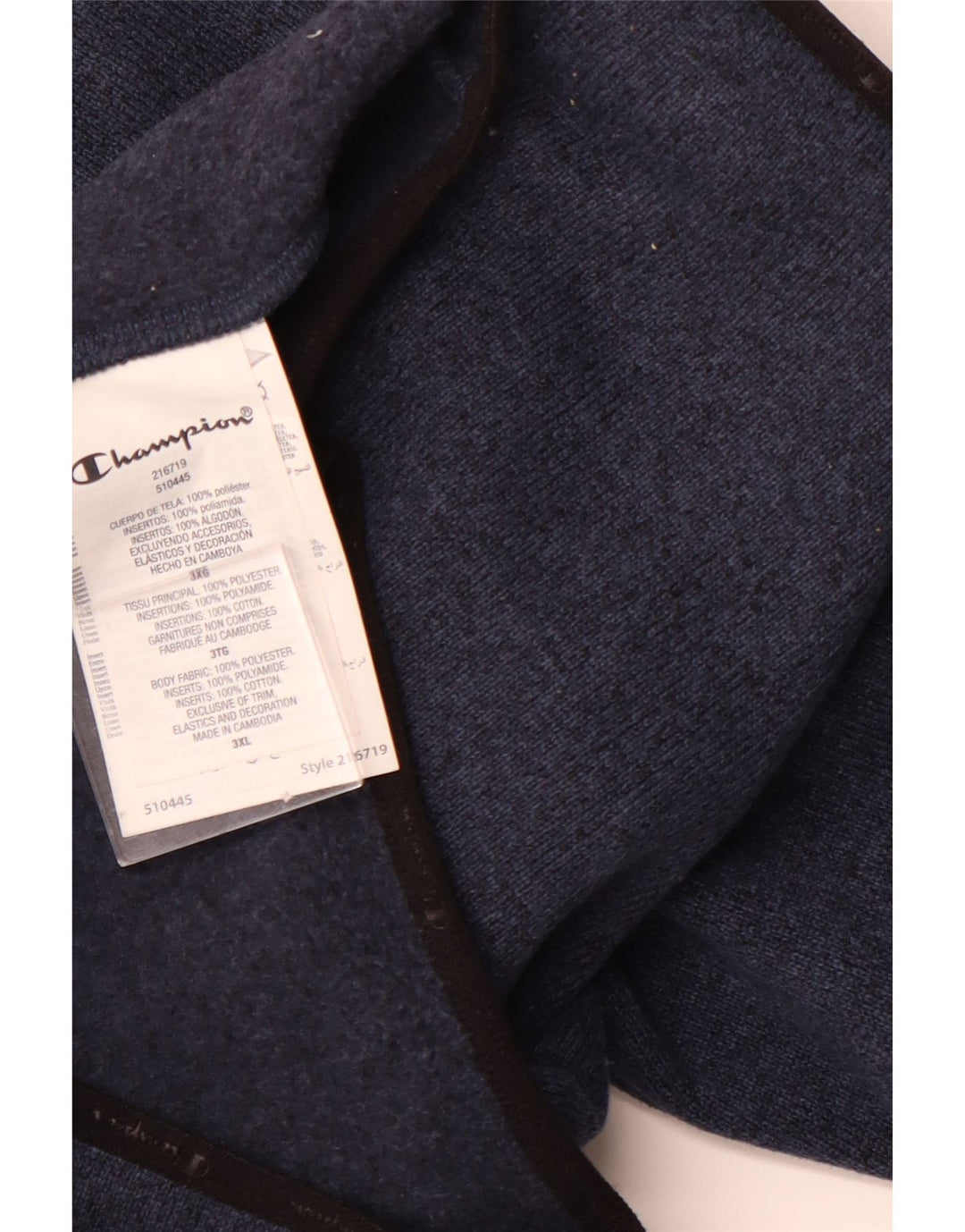 CHAMPION Træningsdragt til mænd Top jakke 3XL marineblå polyester